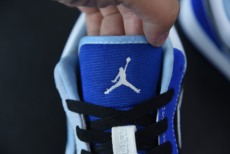 air jordan 1 low black blue white dh0206-400