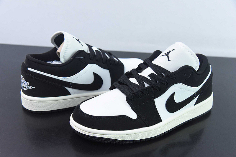air jordan 1 low strikes up a “vintage panda” fb9893-101